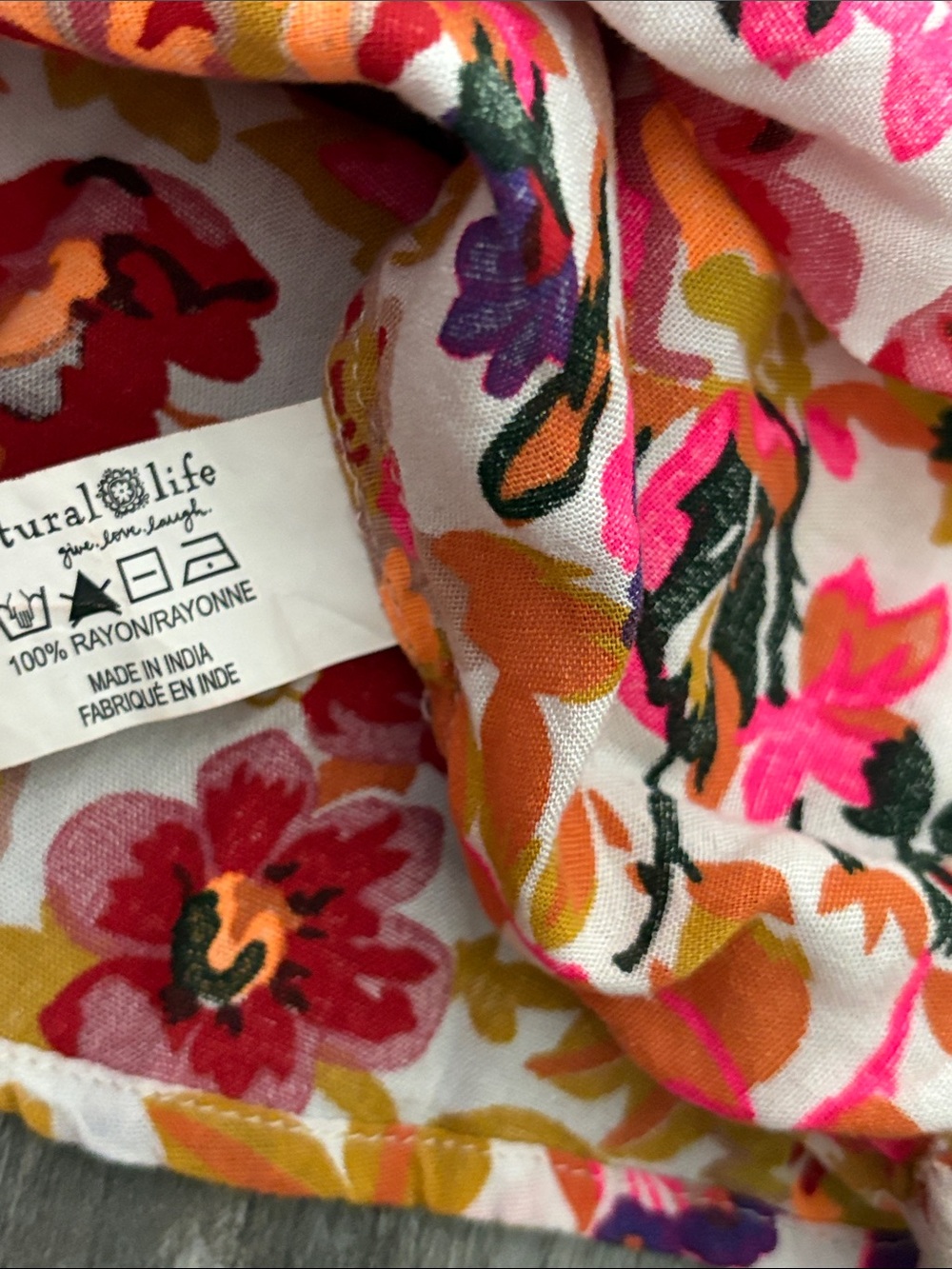 Natural Life Mini Hallie Dress Floral Halter Dress Size Medium - Picture 9 of 9